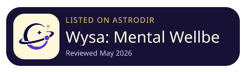 Wysa: Mental Wellbeing AI is listed on AstroDir