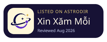 Xin Xăm Mỗi Ngày is listed on AstroDir