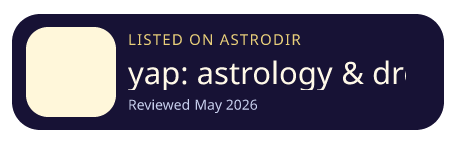 yap: astrology & dream journal is listed on AstroDir