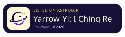 Yarrow Yi: I Ching Reading is listed on AstroDir