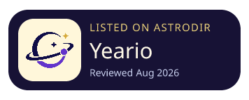Yeario is listed on AstroDir