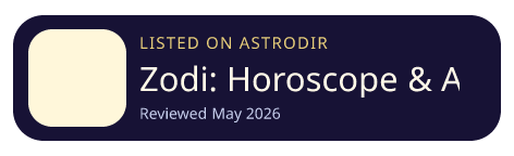 Zodi: Horoscope & Astrology is listed on AstroDir