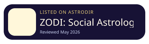 ZODI: Social Astrology & Chart is listed on AstroDir