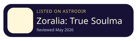 Zoralia: True Soulmate Drawing is listed on AstroDir